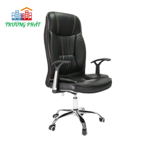 Ghế Xoay Da Chân Mạ Lưng Cao – GXTP315